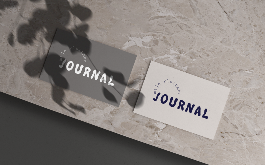 mijn kluitman journal, logo design, grafische vormgeving